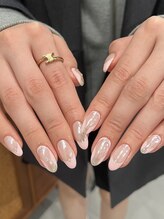 ジュアネイル(jouer nail)/ピンク　オーロラネイル☆