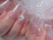 イル 神戸店/フラッシュ×ミラーネイル