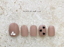 マリー ネイルズ いわきラトブ店(MARIE NAILS)/定額5,500円税込 &nbsp;ハート1106b
