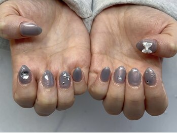 偏光pinkのブルーネイル★