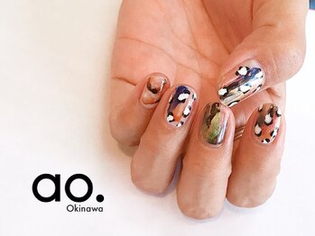 85min/ヒョウ柄  Nail ao.沖縄