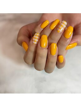 ナナズネイル 西小倉店(NANA's Nail)/オレンジネイル by石川