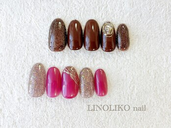 リノリコネイル 元住吉(Lino Liko nail)/12月☆7500円定額デザイン