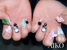 【AIKO指名】パーツ250種類♪チップ長さだしワンカラー＋パーツ乗せ放題☆.*