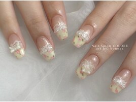 小花柄ネイル　担当:粥川