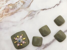 カーキ×コンチョ×フット