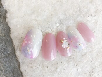 08ネイル(08 nail&school)/紫陽花ネイル☆サンプル
