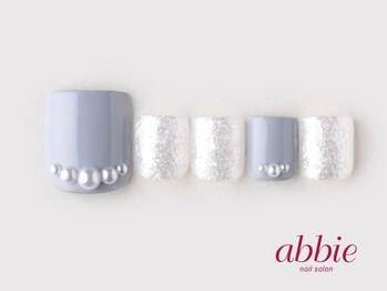 ネイルサロン アビー グランデュオ蒲田店(abbie)/グレーパールフット ¥10175