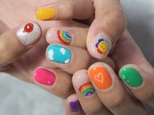 わたしのネイルとよもぎ蒸し/ニュアンスネイル