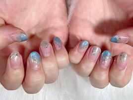 しずく梅雨ネイル