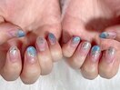 しずく梅雨ネイル
