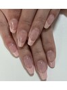 クリアフレンチネイル￥7000