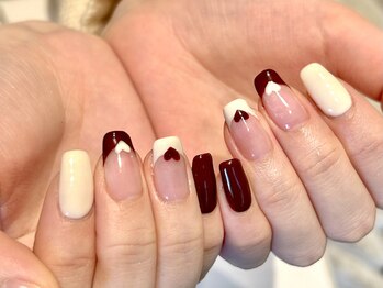 ブレスネイル(brace Nail)/バレンタインネイル