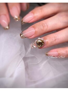 アネラネイル(Anela Nail)/ガラスフレンチ♪