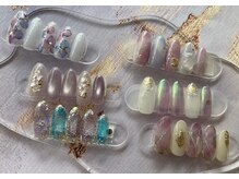 ネイルアンドアイラッシュスタジオ シュシュ(chouchou)/初夏人気色パープルネイル