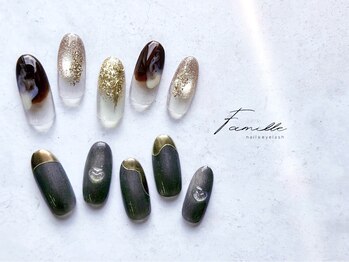 ファミーユ 池袋東口店(Famille)の写真/【初回オフ無料&カラー変更OK】ワンカラー¥3980/定額コース¥4980～/季節のトレンドデザインたくさん◎