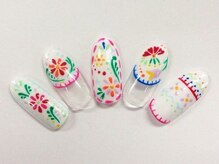クリスタルネイル ボンベルタ橘店(CRYSTAL NAIL)/刺繍ネイル