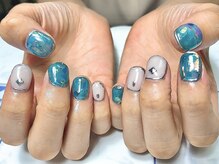 ティーエス ネイル ガーデン(T.S Nail Garden)/青のフィルムデザイン