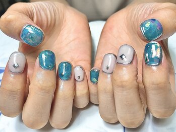 ティーエス ネイル ガーデン(T.S Nail Garden)/青のフィルムデザイン