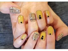 ネイルサロン リスタ(Rista)/チェック フレンチ ピスタチオ