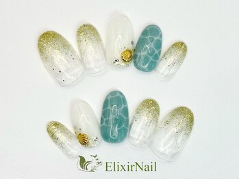 エリクサーネイル 神田(Elixir Nail)/シンプル/クーポン使用