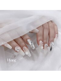 ＊白バラネイル＊