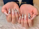ニュアンス×チェックネイル