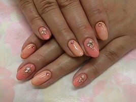 春オシャレ★タイダイネイル