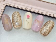 ネイルズガッシュ 蒲田東口店(NAILsGUSH)/アンティークフラワー♪
