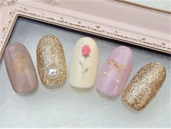 ネイルズガッシュ 蒲田東口店(NAILsGUSH)/アンティークフラワー♪
