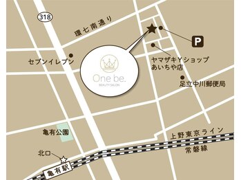 ワンビ(One be.)/店舗地図