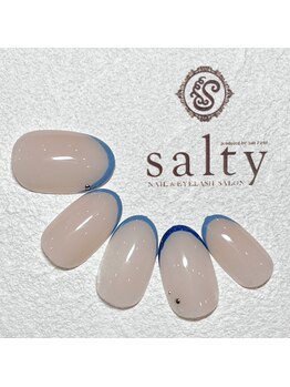 ネイルアンドアイラッシュサロン ソルティ 寺田町(salty)/スキニーフレンチ