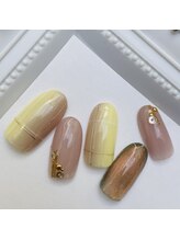 ネイルファクトリー 横浜ベイクォーター店/ミラーアレンジデザイン¥11000