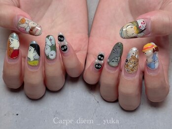 カルペ ディエム(Carpe diem)/撮り忘れたのびのびキャラネイル