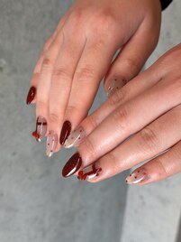 バレンタインネイル