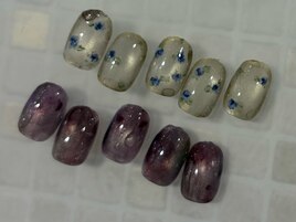 小花　ニュアンスネイル　錦糸町