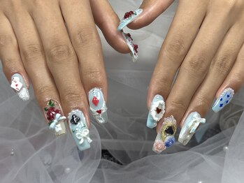ヒラソルネイル(Girasol nail)の写真/短い爪も理想の長さ・形へ☆長さだしで憧れの指先に♪
