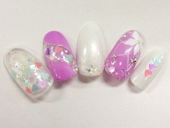 クリスタルネイル ボンベルタ橘店(CRYSTAL NAIL)/フラワーネイル
