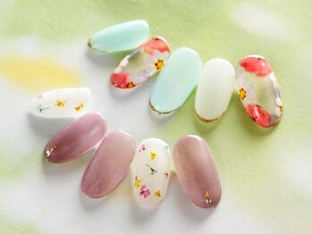 ア ネイル(A nail)/フラワーネイル【つけ放題】