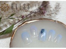 ネイルアンドアイラッシュ ブレス エスパル山形本店(BLESS)/ほんのり煌めくオーロラが魅力的