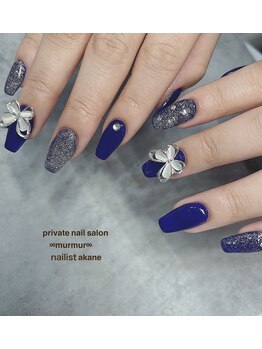 プライベート ネイルサロン マーマ(murmur)/蝶々パーツネイル