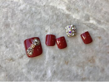 ララバイ 立川北口店(LULLABY)/リボンネイル フット