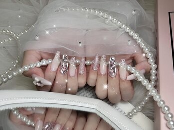 ベルグローアルファネイル(BELLE GROW ALPHA NAIL)/ピンクヒョウ柄ネイル