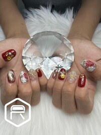 成人式前撮りネイル