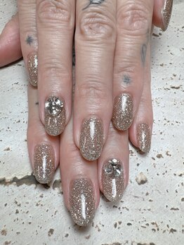 ビューティフルムーン ネイル 本厚木(Beautiful Moon Nail)/ワンカラーラメ