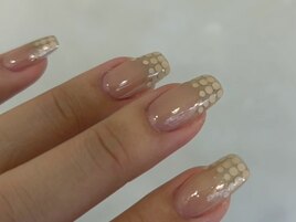ホログラム フレンチ ベージュ