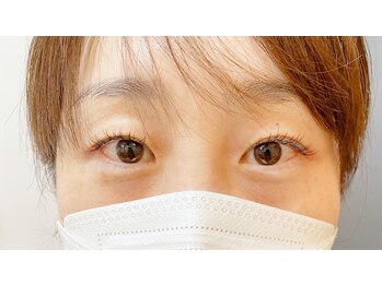 クリア アイラッシーズ アンド ネイルサロン シャイン(CLEAR & SHINE)/目尻にポイントカラーマツエク♪