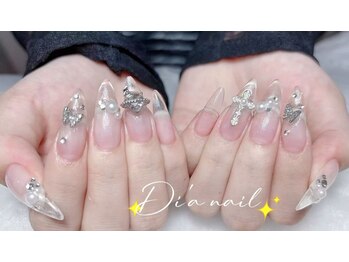 ディアネイルサロン 池袋(Di’a)の写真/長さだしのモチが自慢★理想の美フォルムを実現【チップ長さ出し+ジェル90分ワンカラーorラメグラ¥8980】