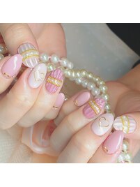 流行りのドレープネイル☆彡