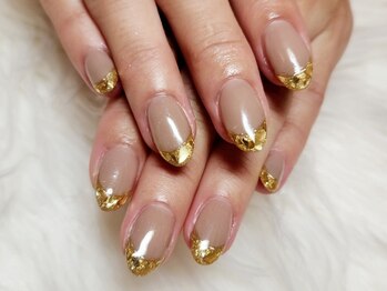 ネイルサロン ジュノ(JUNO)/ガラスフレンチ 担当ちひろ